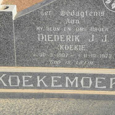 KOEKEMOER Diederik J.J. 1907-1973