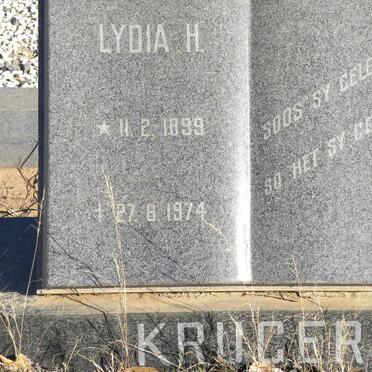 KRUGER Lydia H. 1899-1974