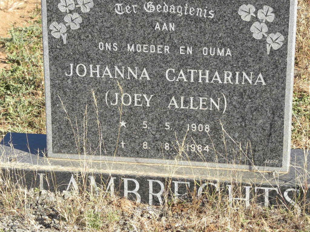 LAMBRECHTS Johanna Catharina 1908-1984