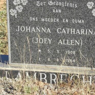 LAMBRECHTS Johanna Catharina 1908-1984