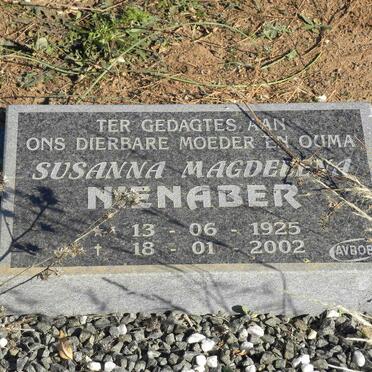 NIENABER Susanna Magdelena 1925-2002