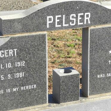 PELSER Gert 1912-1981 &amp; Bettie 1913-1984