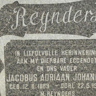 REYNDERS Jacobus Adriaan Johannes 1889-1970