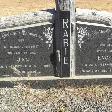 RABIE Jan 1923-1992 &amp; Engela 1927-