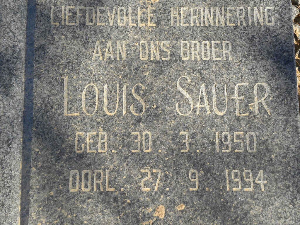 SAUER Louis 1950-1994