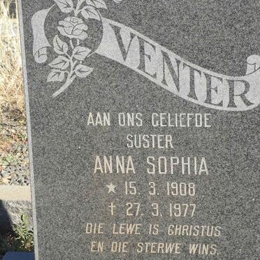 VENTER Anna Sophia 1908-1977