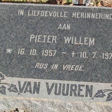 VUUREN Pieter Willem, van 1957-1979