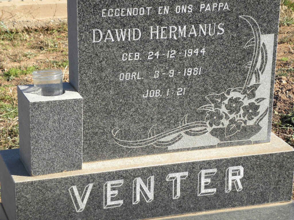 VENTER Dawid Hermanus 1944-1981