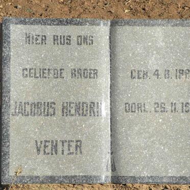 VENTER Jacobus Hendrik 1887-1966