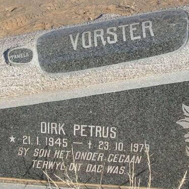 VORSTER Dirk Petrus 1945-1979