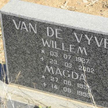 VYVER Willem, van de 1927-2002 &amp; Magda 1935-1993