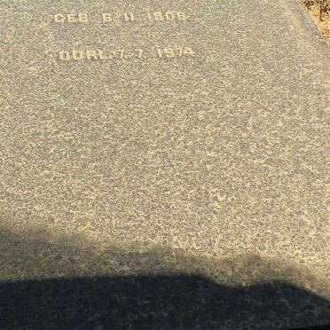 WYK Dirk Jakobus, van 1908-1974