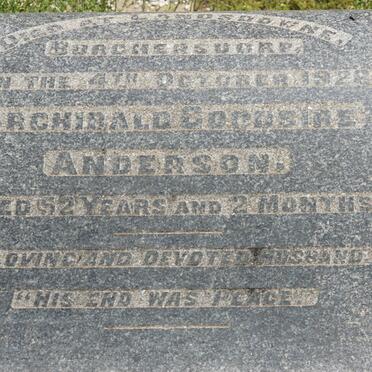 ANDERSON Archibald Goodsire -1926