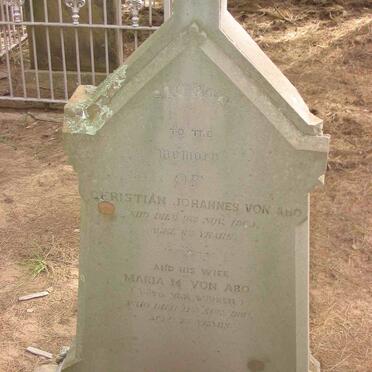 ABO Christiaan Johannes, von -1869 &amp; Maria M. VAN BUUREN -1881