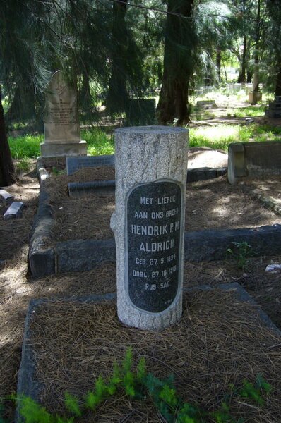 ALDRICH Hendrik P.M. 1894-1918