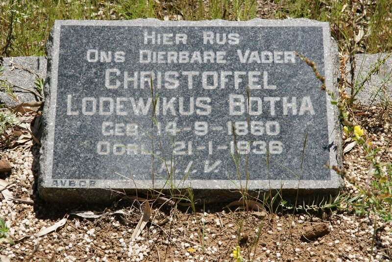 BOTHA Christoffel Lodewikus 1860-1936