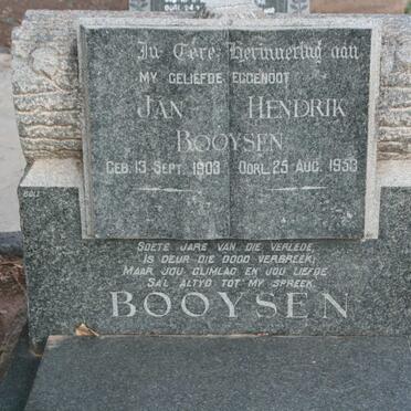 BOOYSEN Jan Hendrik 1903-1953