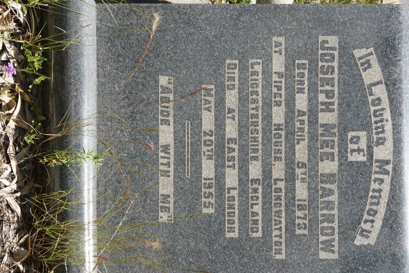 BARROW Joseph Mee 1873-1955