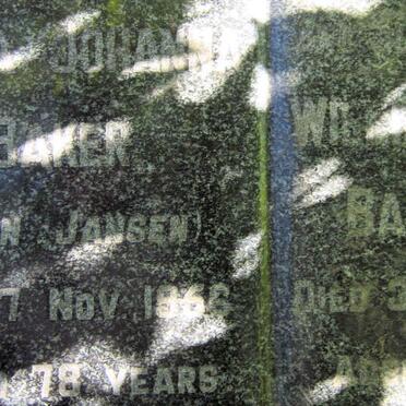 BAKER William Edward 1884-1948 &amp; Cecila Johanna  JANSEN 1888-