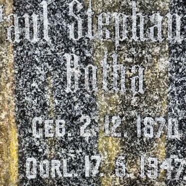 BOTHA Paul Stephanus 1870-1947