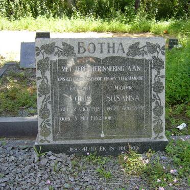 BOTHA Louis 1912-1962 &amp; Susanna 1909-