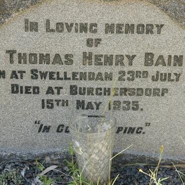 BAIN Thomas Henry 1871-1935