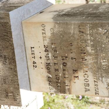 COETZEE Jacomina Jacoba nee KOTZE 1913-1923