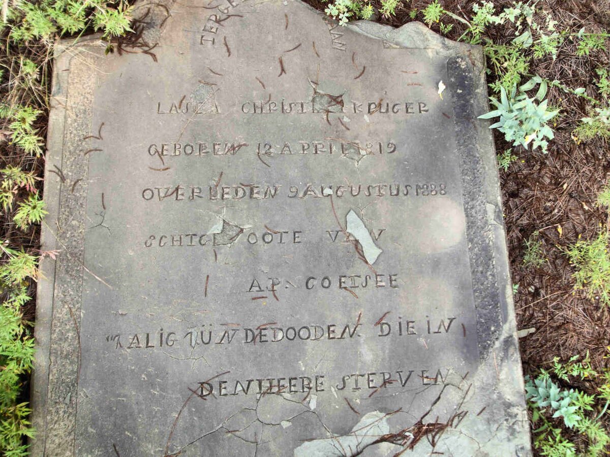 COETSEE Lasea Christine nee KRUGER 1819-1888