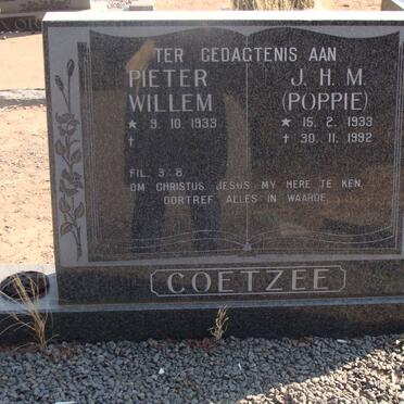 COETZEE Pieter Willem 1933- &amp;  J.H.M. 1933-1992
