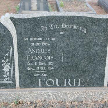 FOURIE Andries Francois 1927-1954