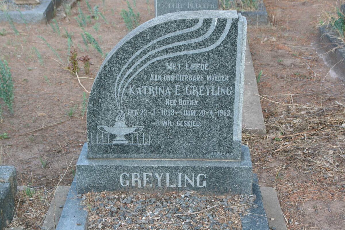 GREYLING Katrina E. nee BOTHA 1898-1953
