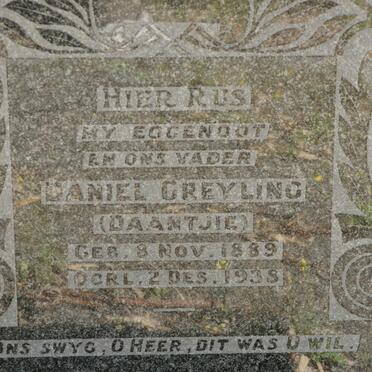 GREYLING Daniel 1889-1938