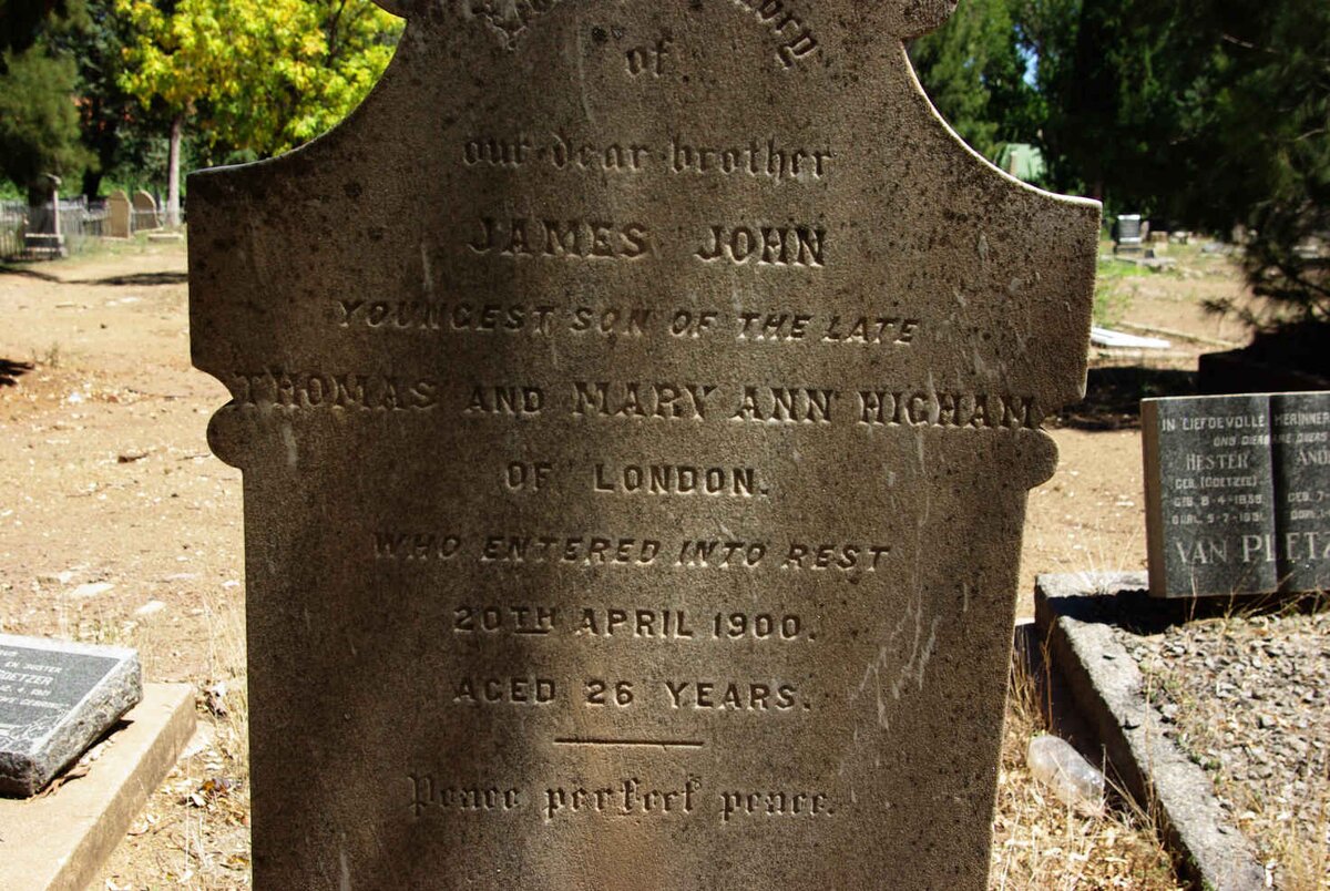 HIGHAM James John -1900