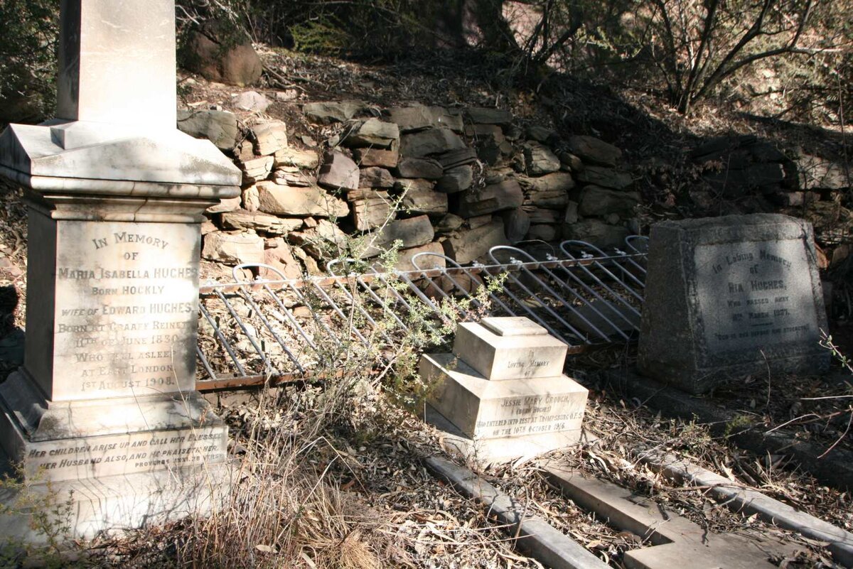 HUGHES Maria Isabella nee HOCKLY 1830-1908 :: CROUCH Jessie Mary nee HUGHES -1916 :: HUGHES Ria -1937