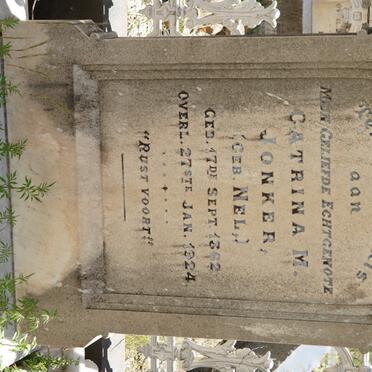JONKER Catrina M. nee NEL 1862-1924