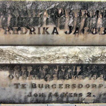 JACOBSZ Carolina Petronella Fredrika 1863-1926