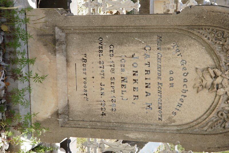 JONKER Catrina M. nee NEL 1862-1924