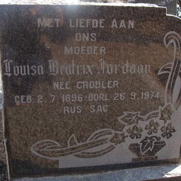 JORDAAN Hendrik Petrus 1891-1962 &amp; Louisa Beatrix GROBLER 1896-1974