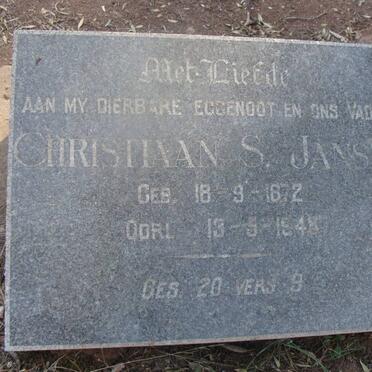 JANSEN Christiaan S. 1872-1948