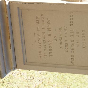 KNOBEL John B. 1841-1886