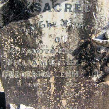 LEHMANN William Charles Frederick 1885-1926