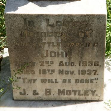 MOTLEY John 1936-1937