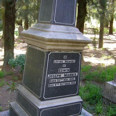 MANNIX Edwin Joseph 1880-1918