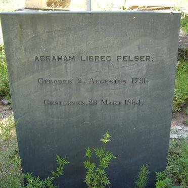 PELSER Abraham Libreg 1791-1864