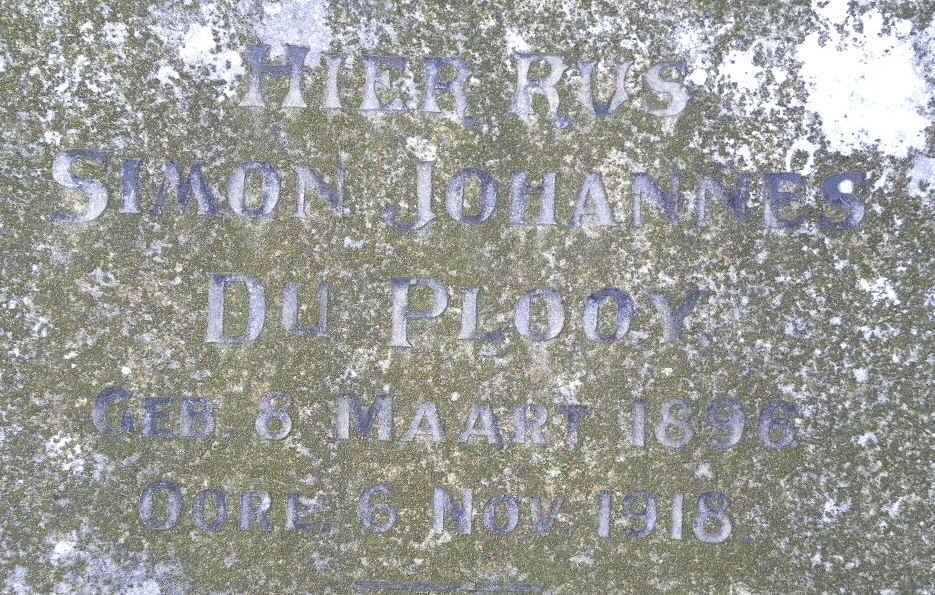 PLOOY Simon Johannes, du 1896-1918