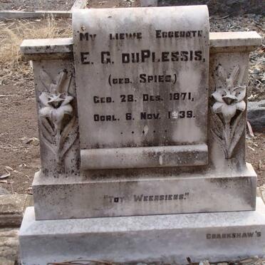 PLESSIS E.G., du 1871-1939