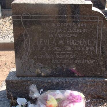 PUCHERT Levi A.W. 1925-1959