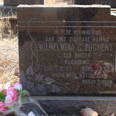 PUCHERT Wilhelmina G. nee BESTER 1927-1969