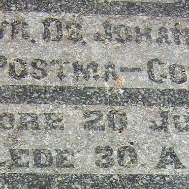 POSTMA Dirk 1877-1940 &amp; Johanna Alida COETSEE 1879-1929 