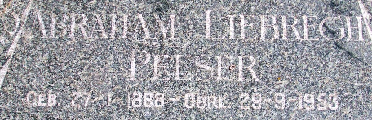 PELSER Abraham Liebrech 1888-1953